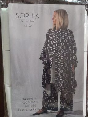 Sophia Shirt & Pant Sewing Pattern UNCUT